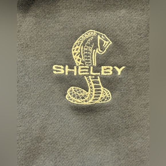 Oura Blue Hoddie Sweater with Shelby Cobra Embroidered Logo - Picture 10 of 11